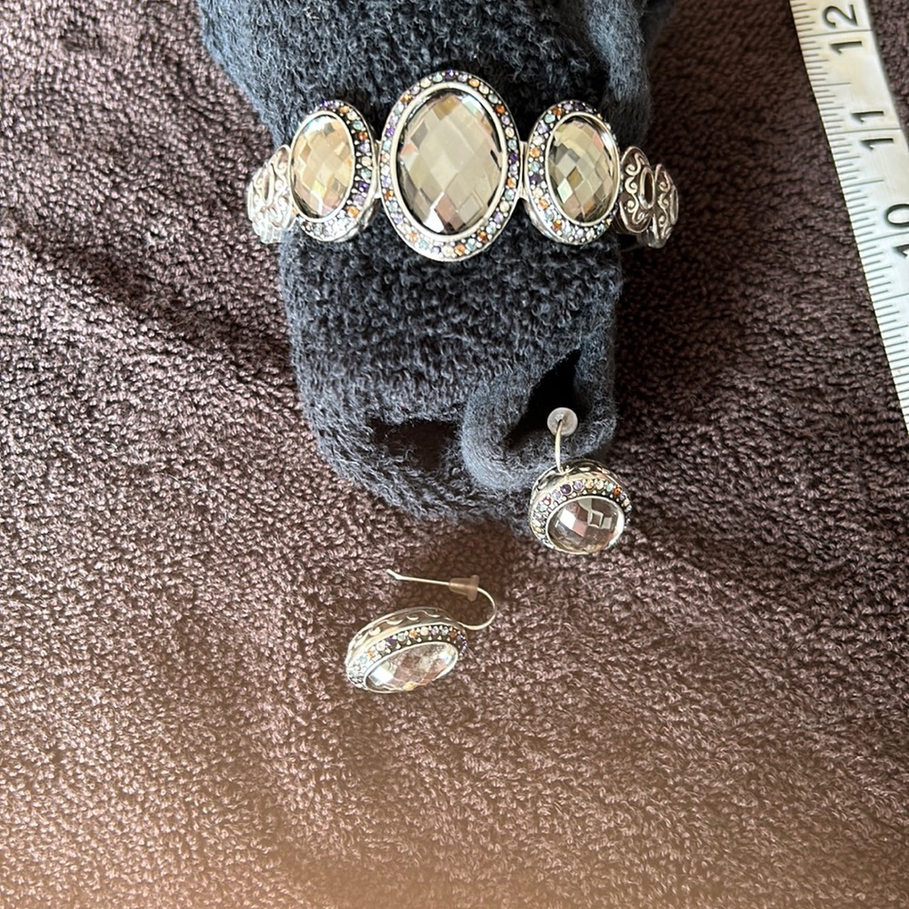 Brighton bracelet and earrings.